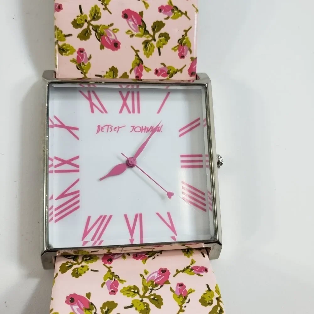 Vintage Betsey Johnson leather watch - works